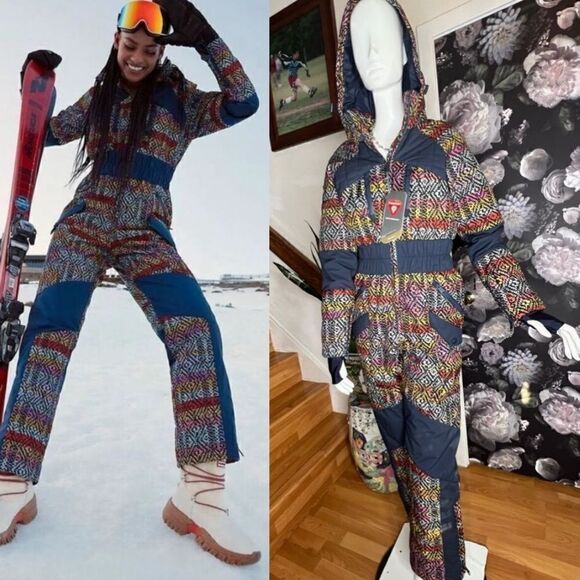 New FP Movement All Prepped Jacquard Ski Suit - Picture 1 of 12